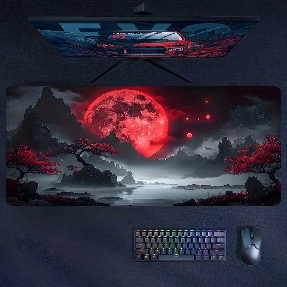 Blood Moon Mouse Pad Aesthetic - Esports Gaming School recensie en prijs