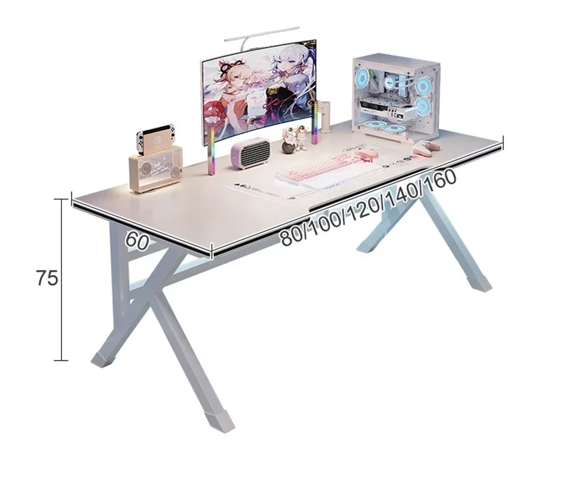White Wooden Computer Desks De - Esports Gaming School recensie en prijs