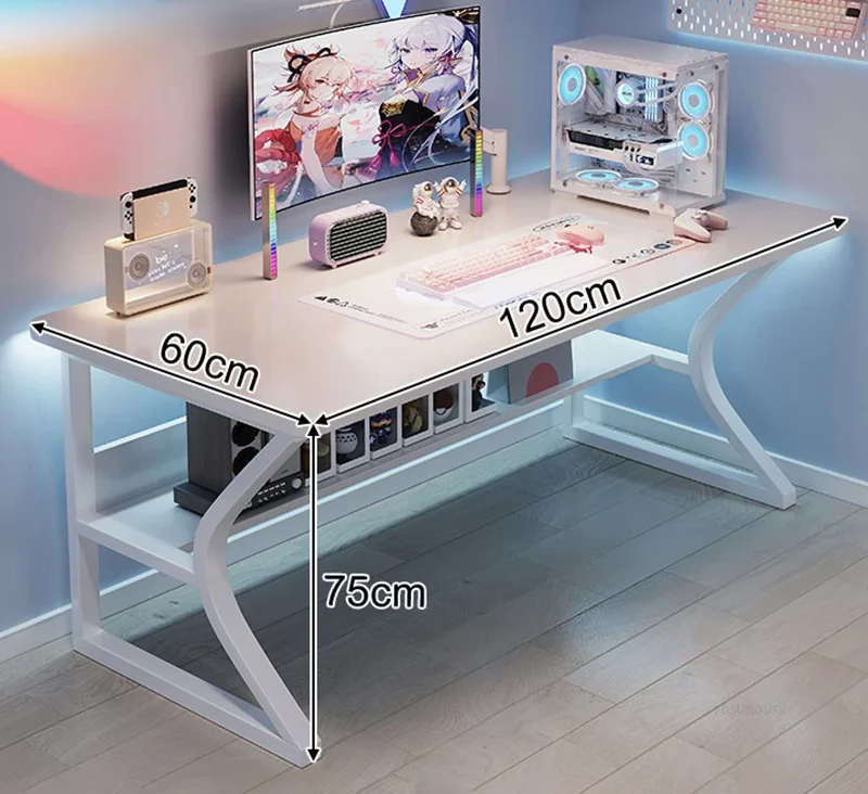 White Wooden Computer Desks De - Esports Gaming School recensie en prijs