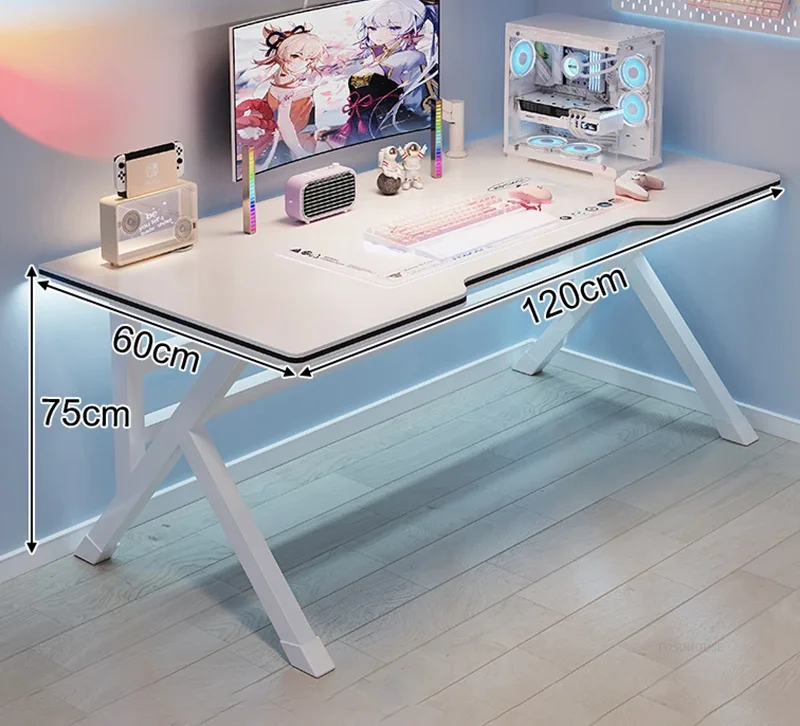 White Wooden Computer Desks De - Esports Gaming School recensie en prijs