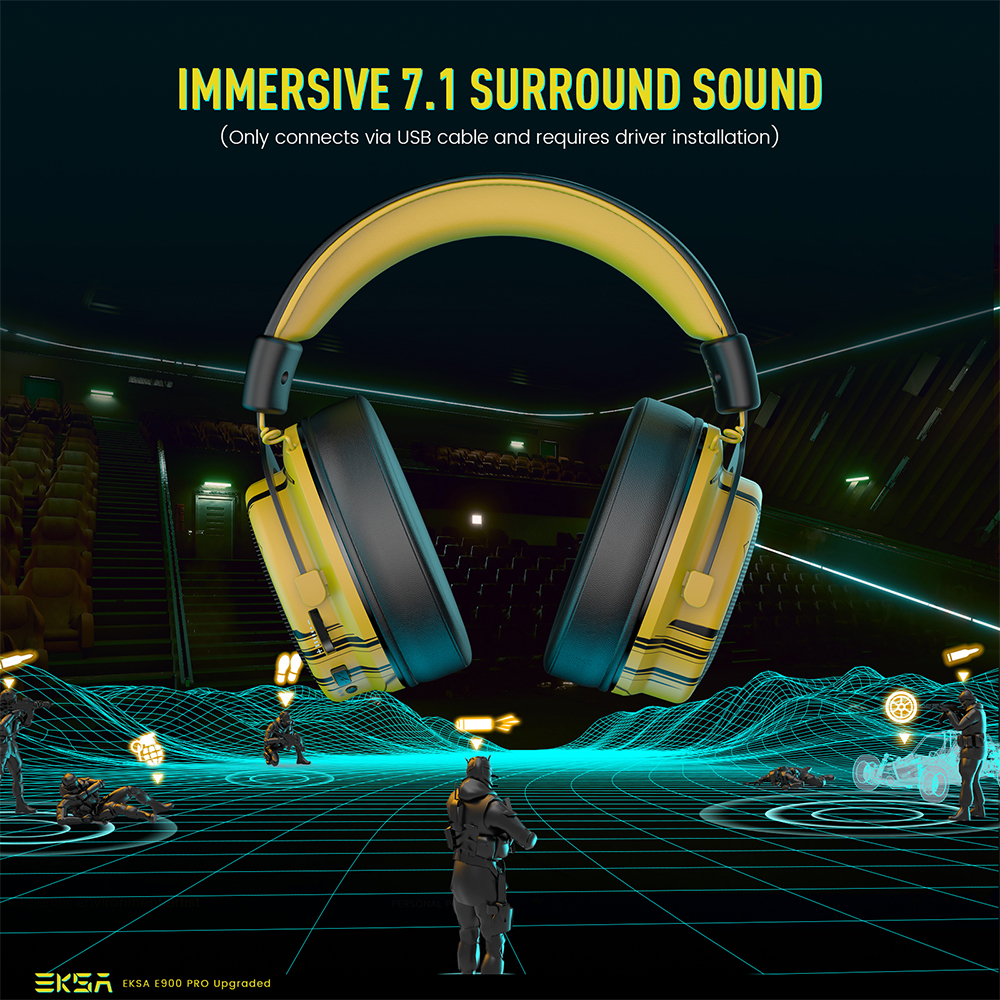 EKSA E900 Pro Upgraded Gaming  - Gaming Headset 7.1 recensie en prijs