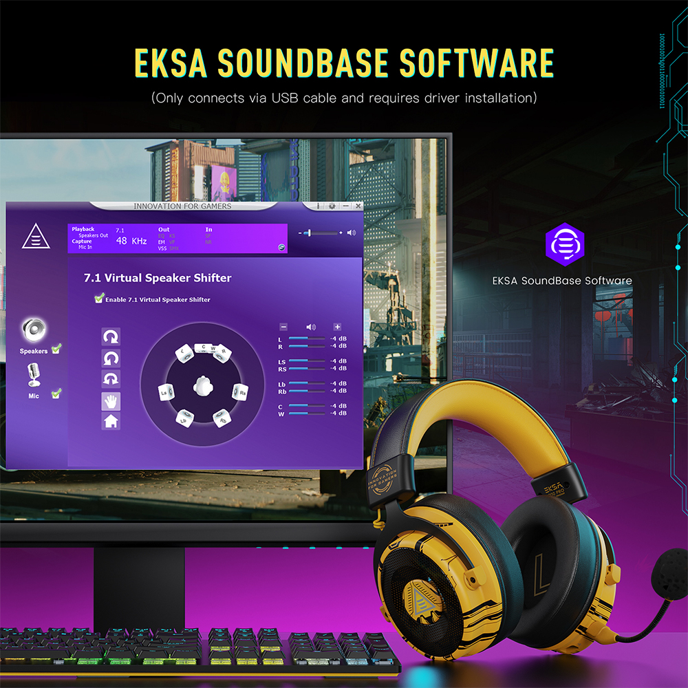 EKSA E900 Pro Upgraded Gaming  - Gaming Headset 7.1 recensie en prijs