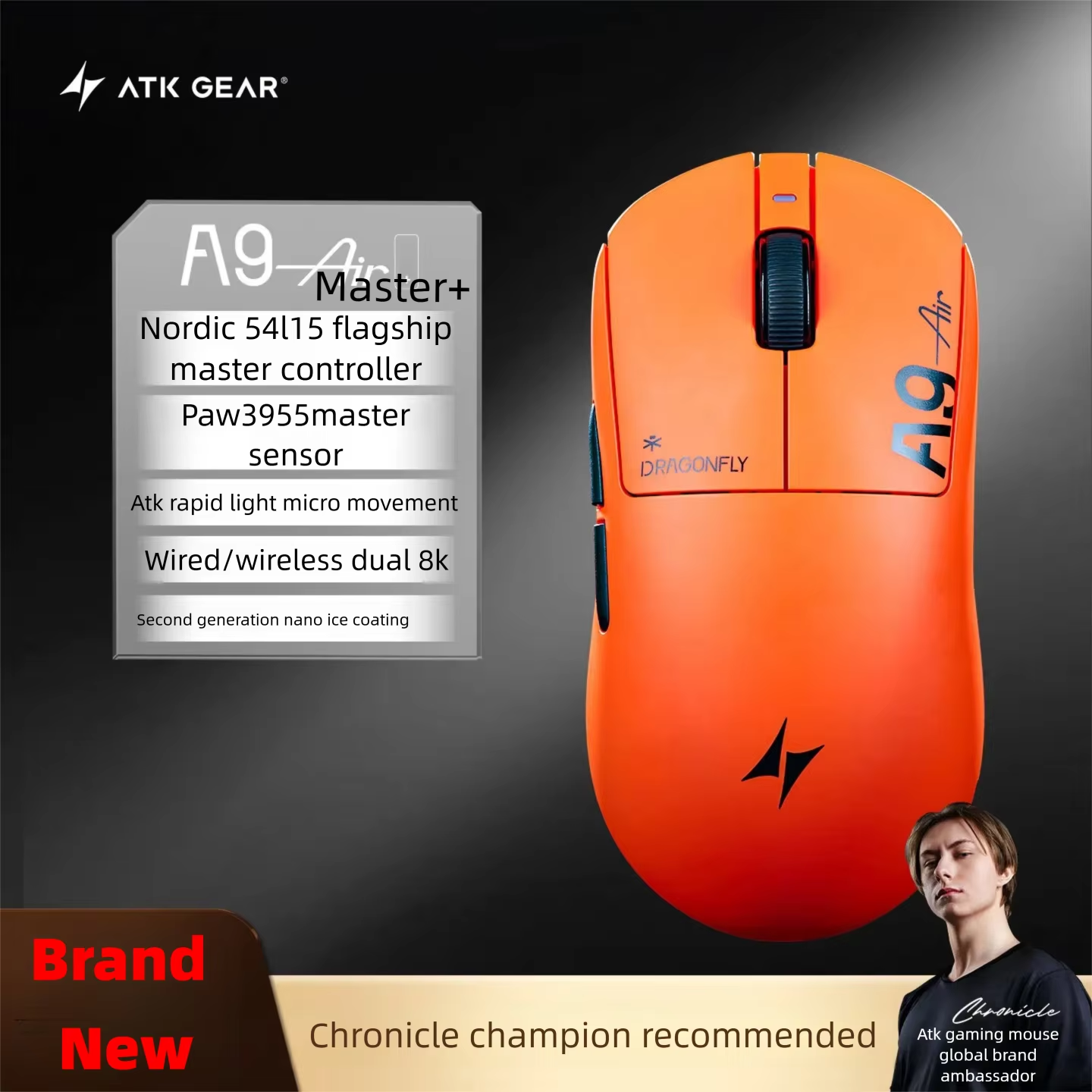 ATK A9 Air Ultimate Plus Gamin - Esports Wireless Gaming Mouse recensie en prijs