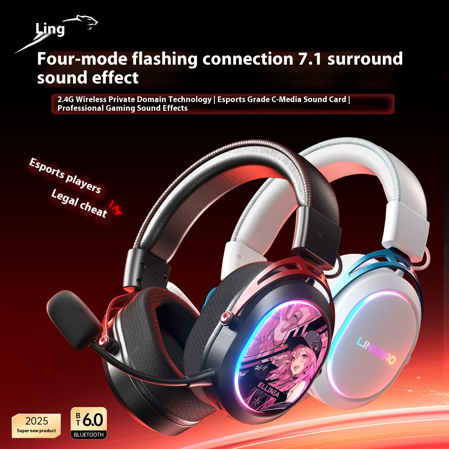 LingBao T9 Pro Max Wireless He - Gaming Headset 7.1 recensie en prijs