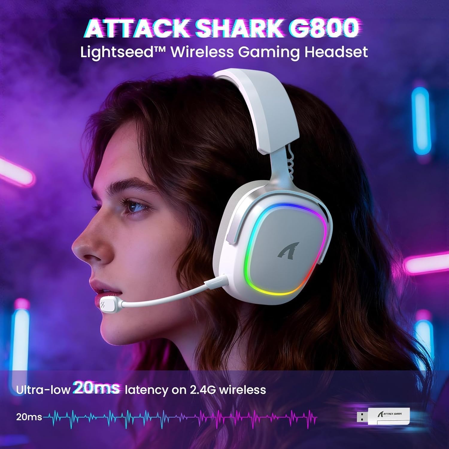 ATTACK SHARK G800 Wireless Gam - Gaming Headset 7.1 recensie en prijs