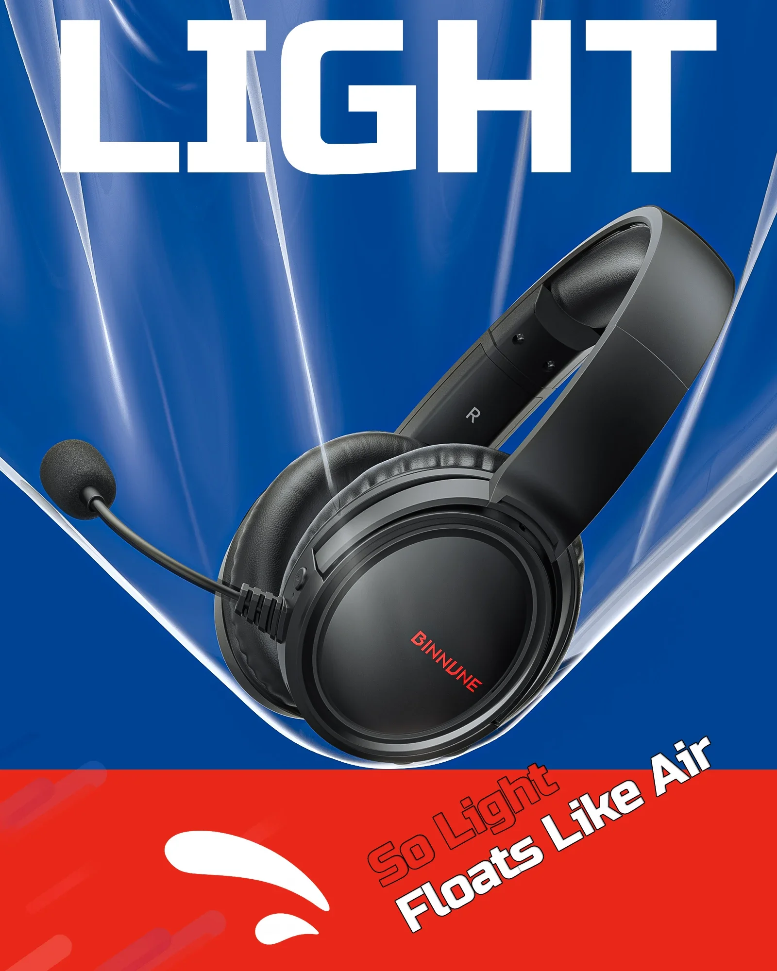 BINNUNE BW02 Wireless Gaming H - Gaming Headset 7.1 recensie en prijs