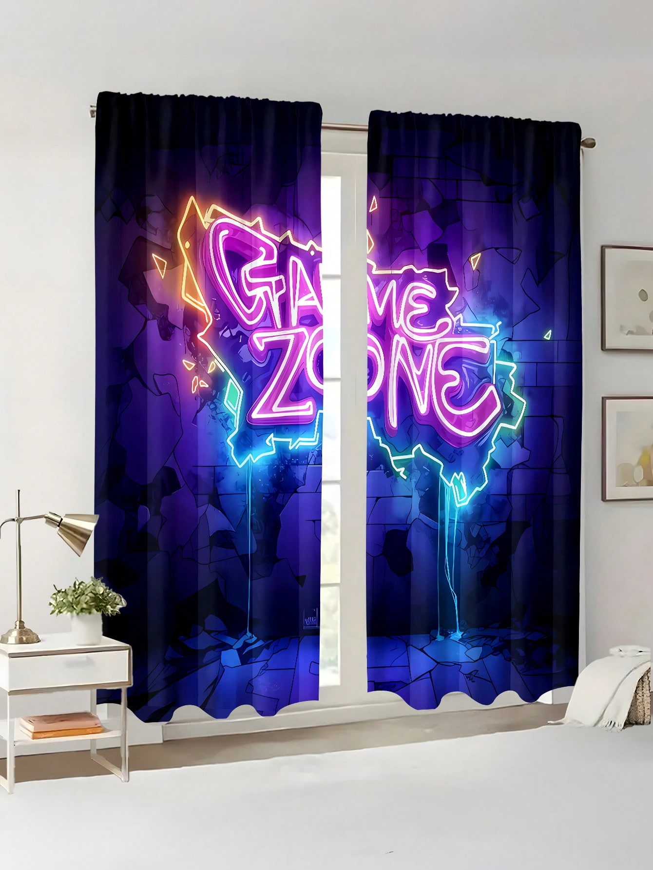 Neon Game Zone Curtain, Esport - Esports Gaming Youtube recensie en prijs