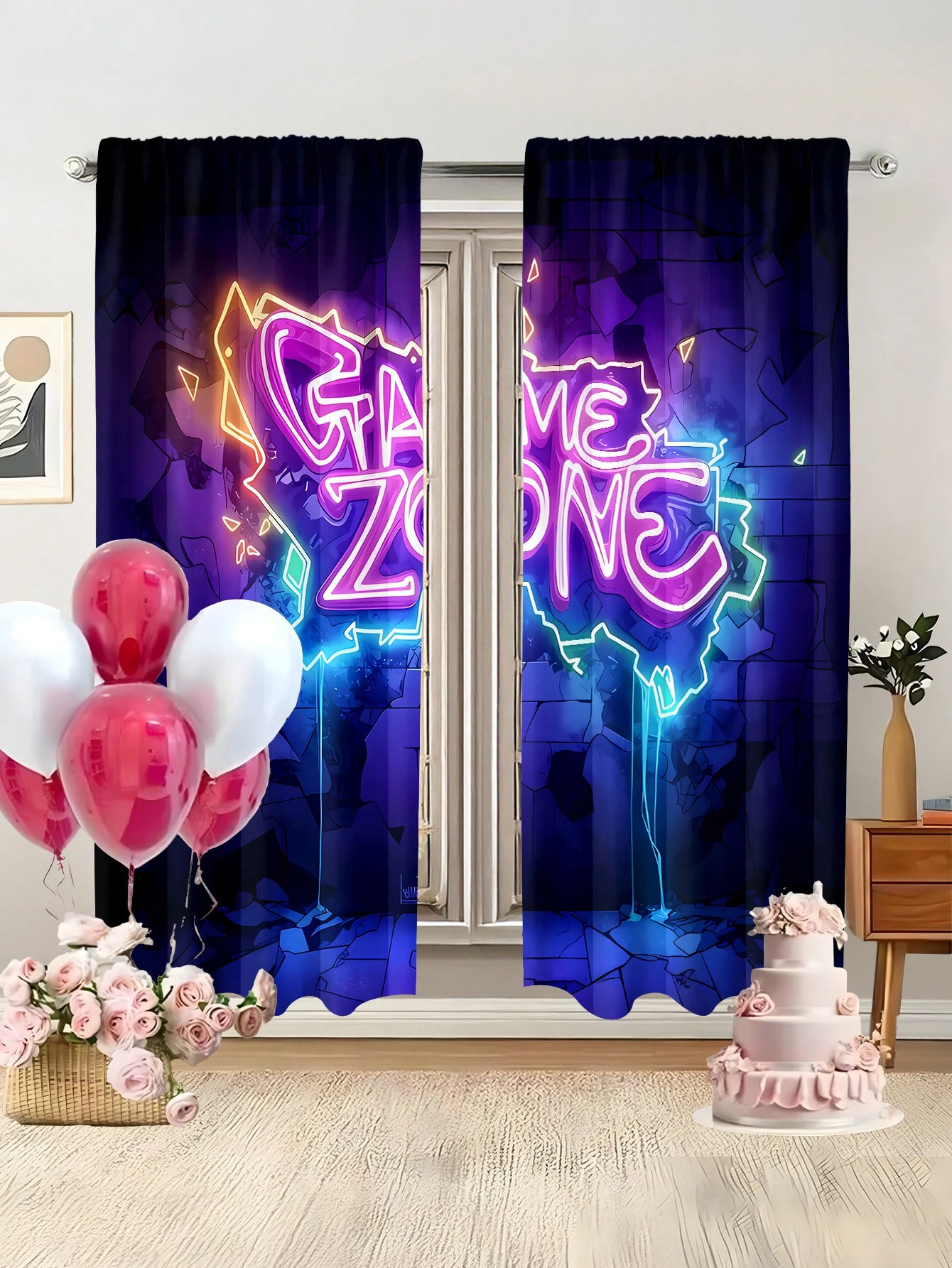 Neon Game Zone Curtain, Esport - Esports Gaming Youtube recensie en prijs