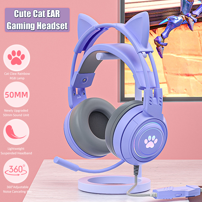 Cute Cat Ear Gaming Headphones - Esports Gaming Headphones recensie en prijs