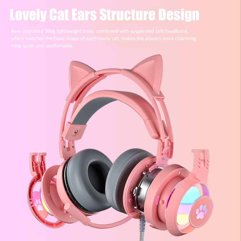 Cute Cat Ear Gaming Headphones - Esports Gaming Headphones recensie en prijs