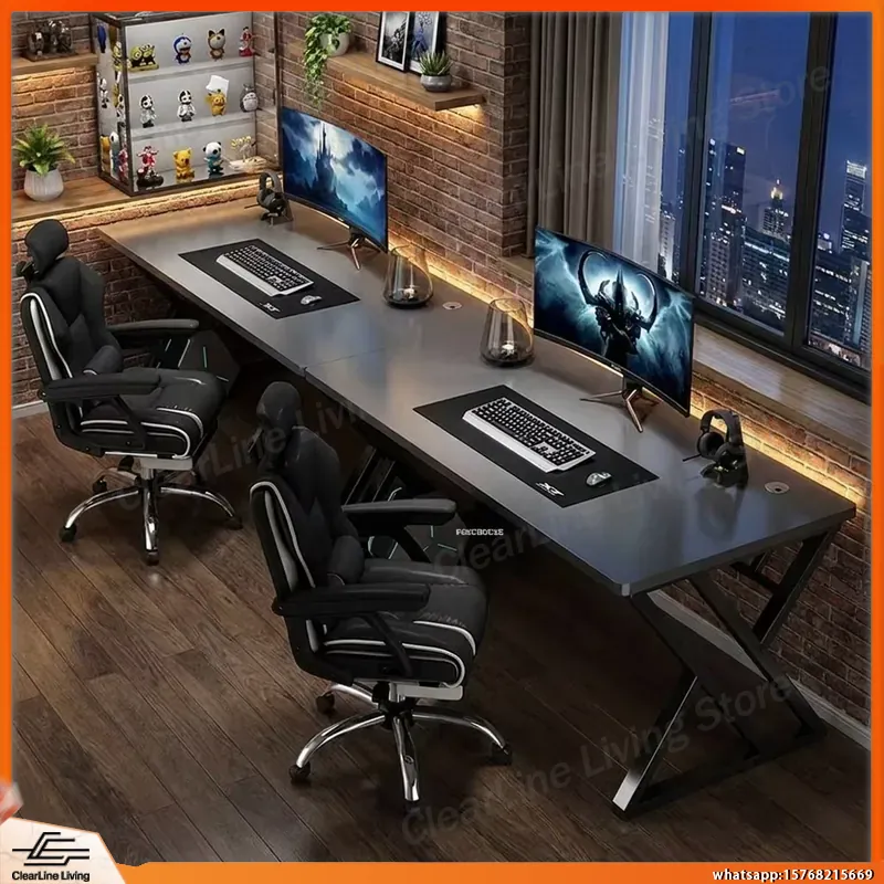 Double Computer Desk Long Gami - Esports Gaming School recensie en prijs