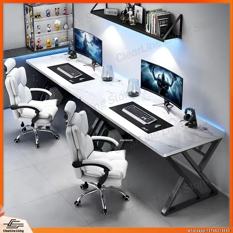 Double Computer Desk Long Gami - Esports Gaming School recensie en prijs
