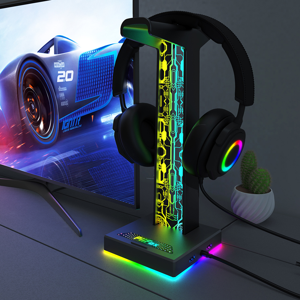 RGB Gaming Headphone Stand Dua - Esports Gaming Headphones recensie en prijs