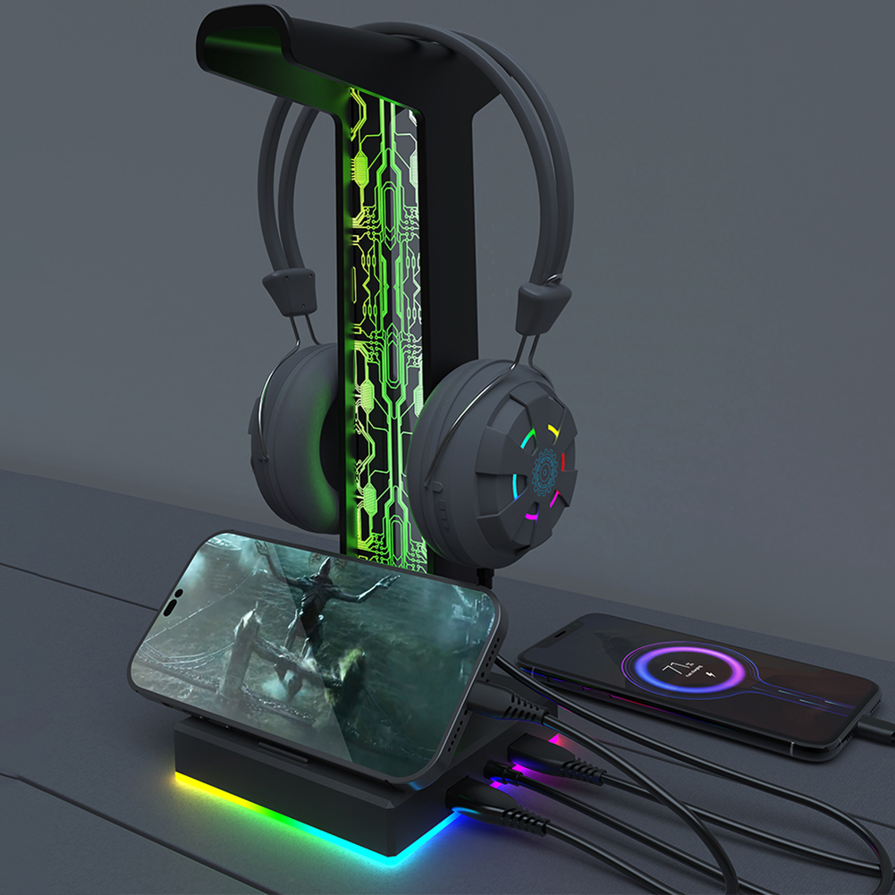 RGB Gaming Headphone Stand Dua - Esports Gaming Headphones recensie en prijs